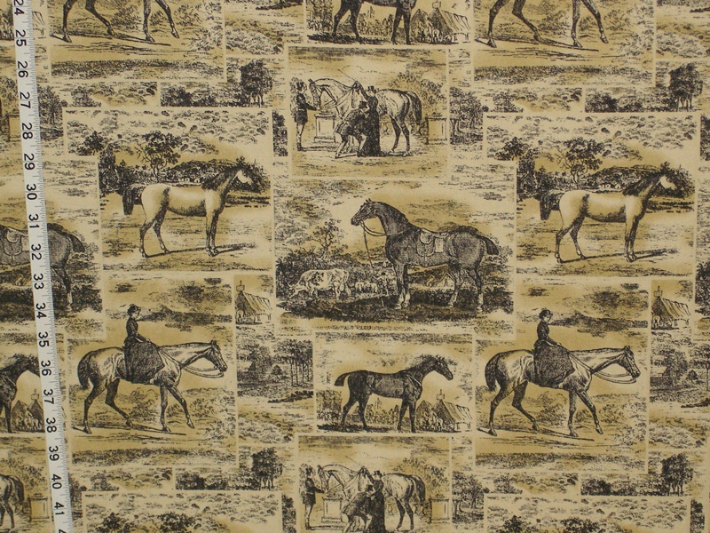 Victorian riding fabric